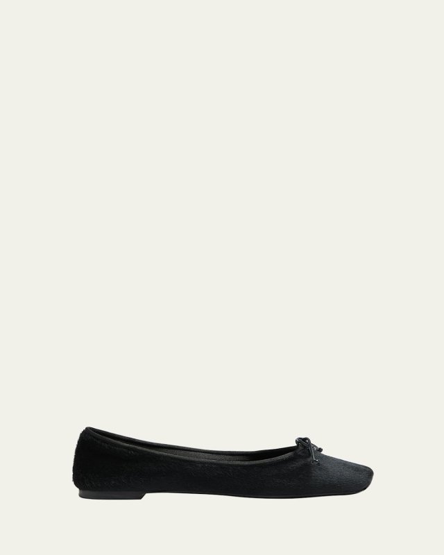 Charlotte Pony Hair Ballerina Flats